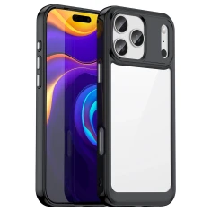 Чехол Hurtel Outer Space для iPhone 17 Pro Черный Прозрачный (5907769379628)
