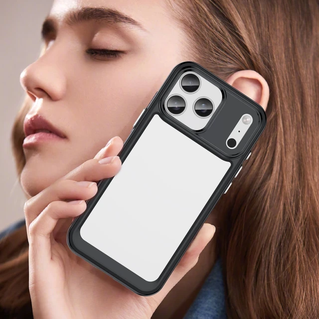 Чехол Hurtel Outer Space для iPhone 17 Pro Черный Прозрачный (5907769379628)