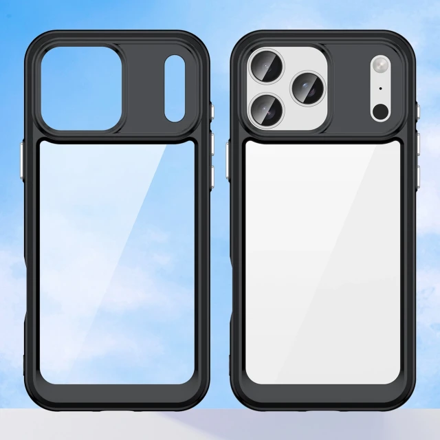 Чохол Hurtel Outer Space для iPhone 17 Pro Max Чорний прозорий (5907769379635)