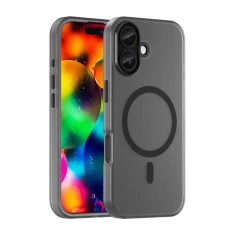 Чохол Hurtel Magnetic Abrasive для iPhone 17 Black with MagSafe (5907769379680)