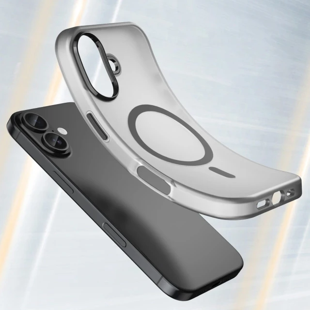 Чохол Hurtel Magnetic Abrasive для iPhone 17 Black with MagSafe (5907769379680)