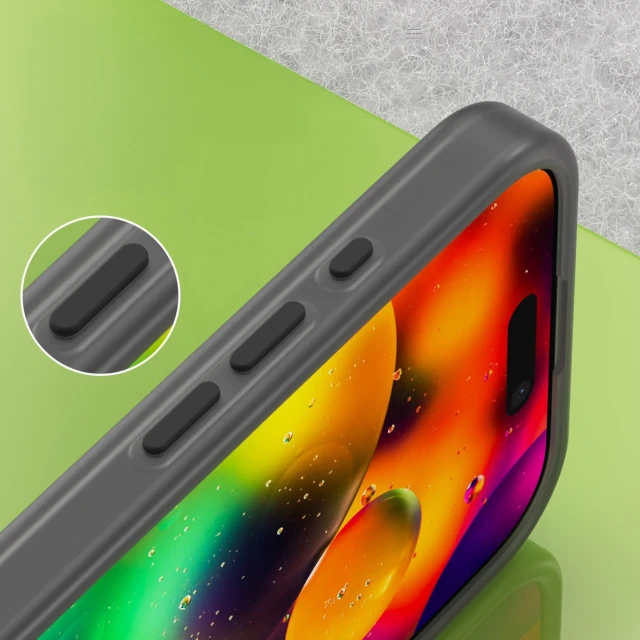 Чохол Hurtel Magnetic Abrasive для iPhone 17 Black with MagSafe (5907769379680)