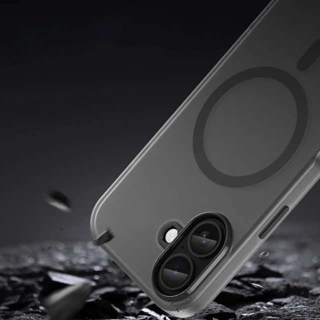Чохол Hurtel Magnetic Abrasive для iPhone 17 Black with MagSafe (5907769379680)