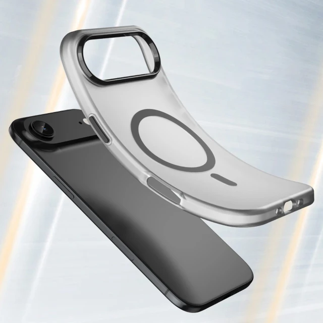 Чехол Hurtel Magnetic Abrasive для iPhone 17 Air Черный with MagSafe (5907769379697)