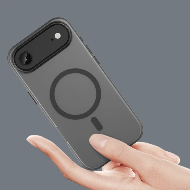 Чехол Hurtel Magnetic Abrasive для iPhone 17 Air Черный with MagSafe (5907769379697)