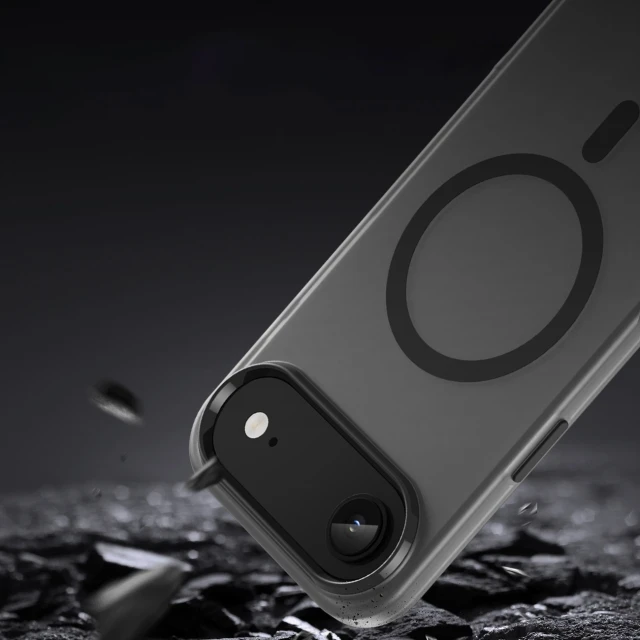 Чехол Hurtel Magnetic Abrasive для iPhone 17 Air Черный with MagSafe (5907769379697)