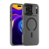 Чохол Hurtel Magnetic Abrasive для iPhone 17 Pro Матовий чорний with MagSafe (5907769379703)