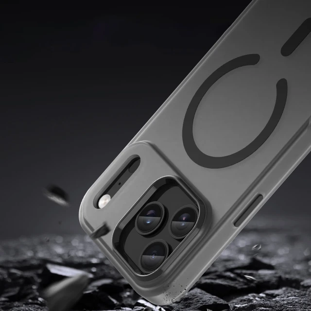 Чохол Hurtel Magnetic Abrasive для iPhone 17 Pro Матовий чорний with MagSafe (5907769379703)