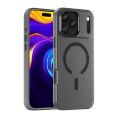 Чохол Hurtel Magnetic Abrasive для iPhone 17 Pro Max Matowy Black with MagSafe (5907769379710)