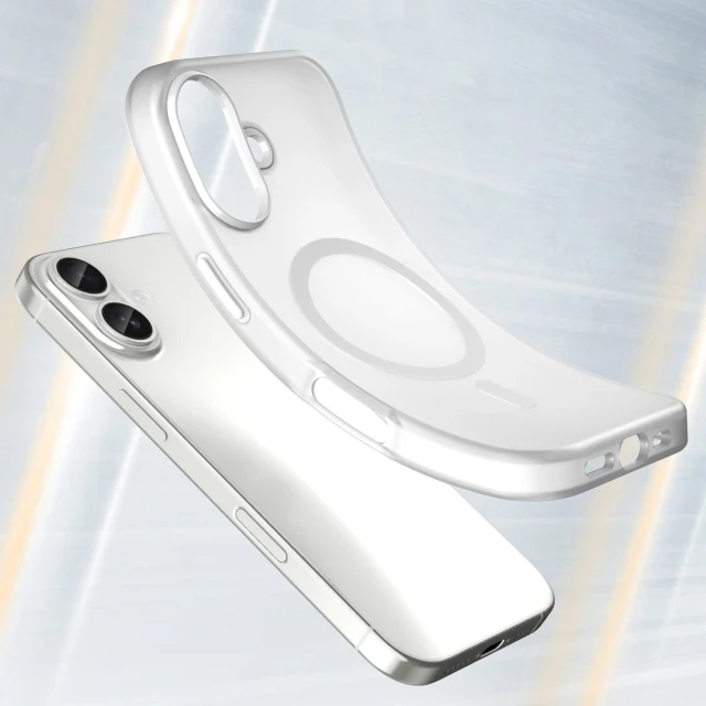 Чохол Hurtel Magnetic Abrasive для iPhone 17 Matowy White with MagSafe (5907769379727)