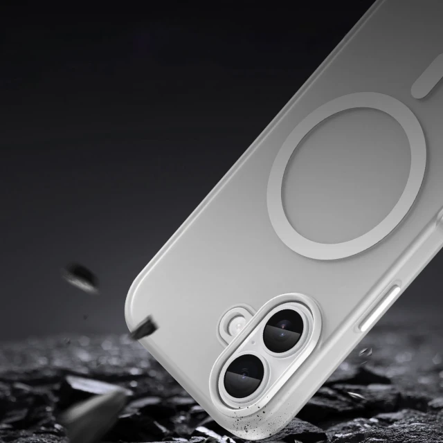 Чохол Hurtel Magnetic Abrasive для iPhone 17 Matowy White with MagSafe (5907769379727)