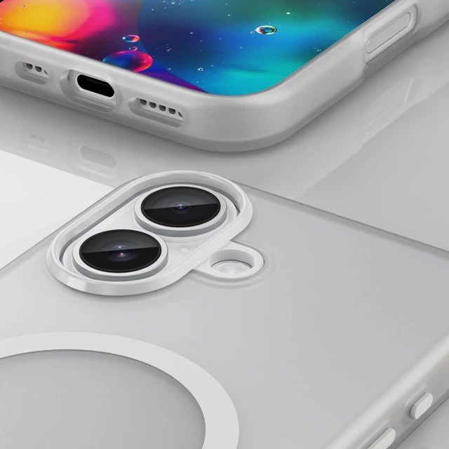 Чохол Hurtel Magnetic Abrasive для iPhone 17 Matowy White with MagSafe (5907769379727)
