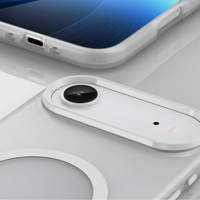 Чохол Hurtel Magnetic Abrasive для iPhone 17 Air Білий with MagSafe (5907769379734)