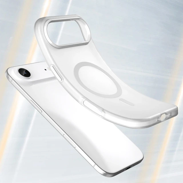 Чохол Hurtel Magnetic Abrasive для iPhone 17 Air Білий with MagSafe (5907769379734)