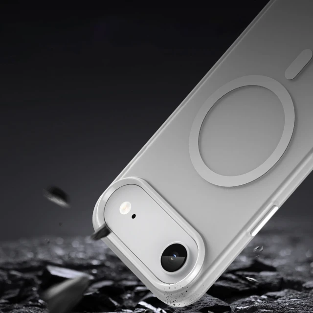 Чохол Hurtel Magnetic Abrasive для iPhone 17 Air Білий with MagSafe (5907769379734)