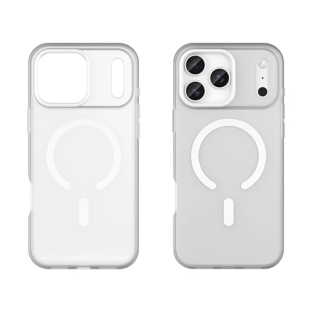 Чехол Hurtel Magnetic Abrasive для iPhone 17 Pro Max Matowy White with MagSafe (5907769379758)