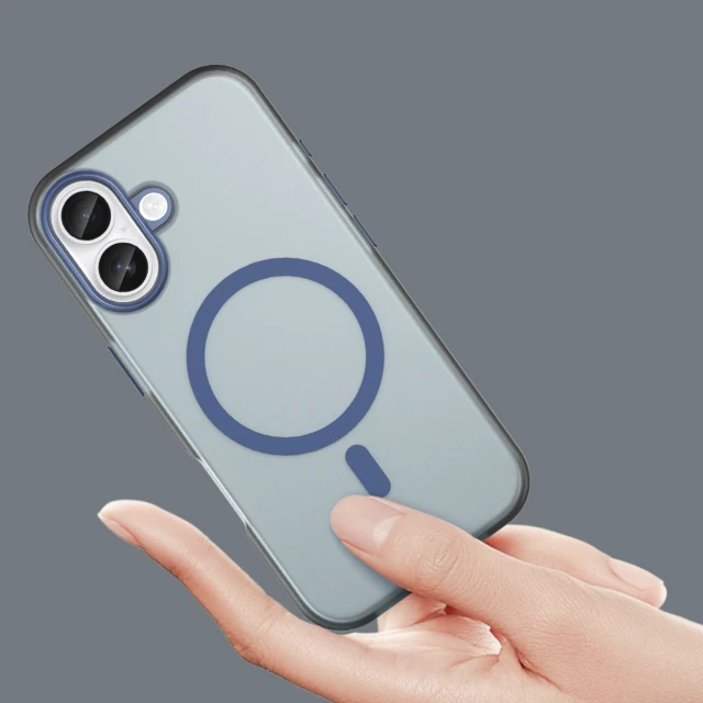 Чохол Hurtel Magnetic Abrasive для iPhone 17 Матовий синій with MagSafe (5907769379765)