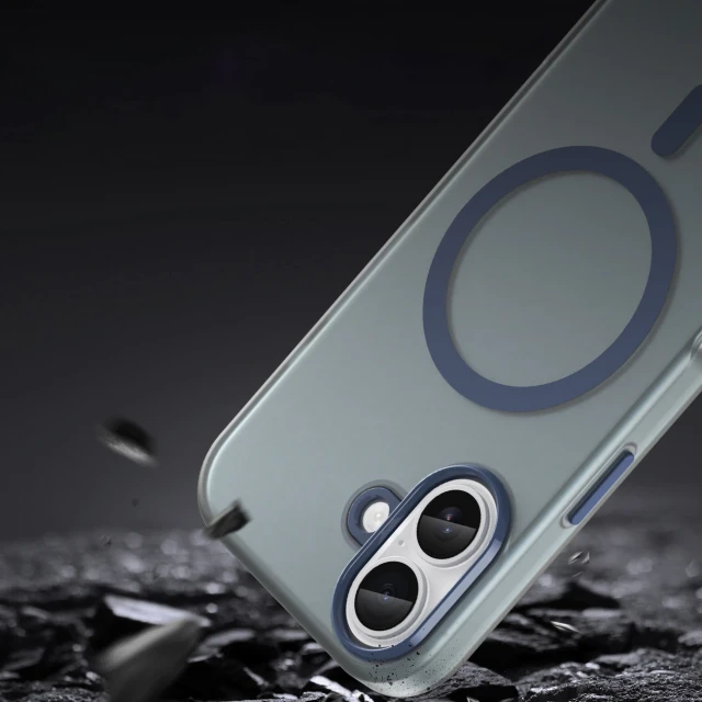 Чохол Hurtel Magnetic Abrasive для iPhone 17 Матовий синій with MagSafe (5907769379765)