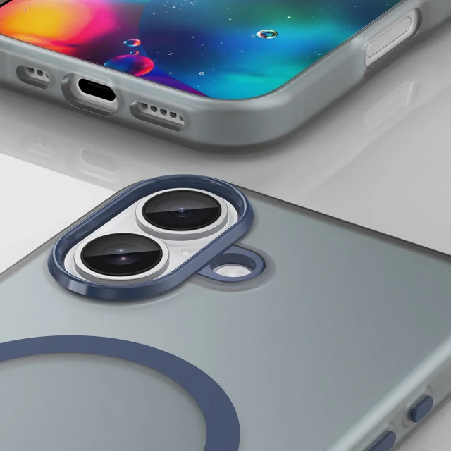 Чохол Hurtel Magnetic Abrasive для iPhone 17 Матовий синій with MagSafe (5907769379765)