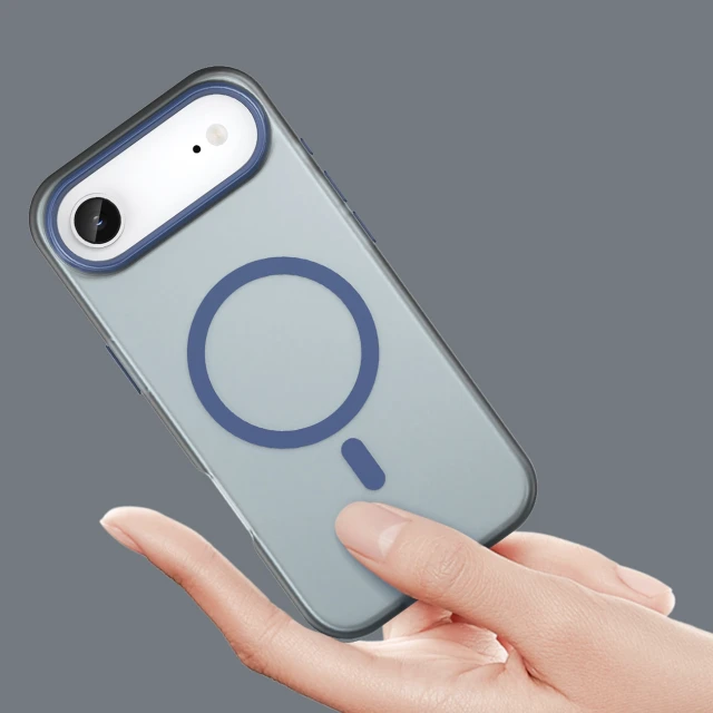 Чохол Hurtel Magnetic Abrasive для iPhone 17 Air Матовий синій with MagSafe (5907769379772)