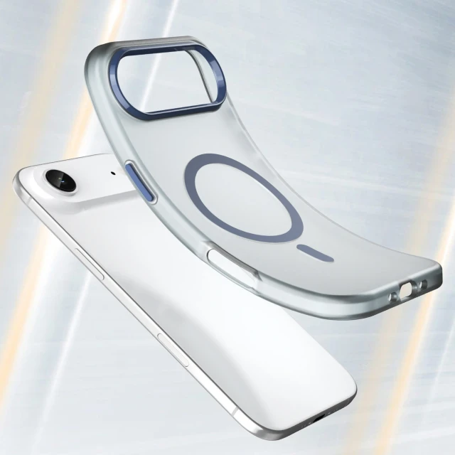 Чохол Hurtel Magnetic Abrasive для iPhone 17 Air Матовий синій with MagSafe (5907769379772)