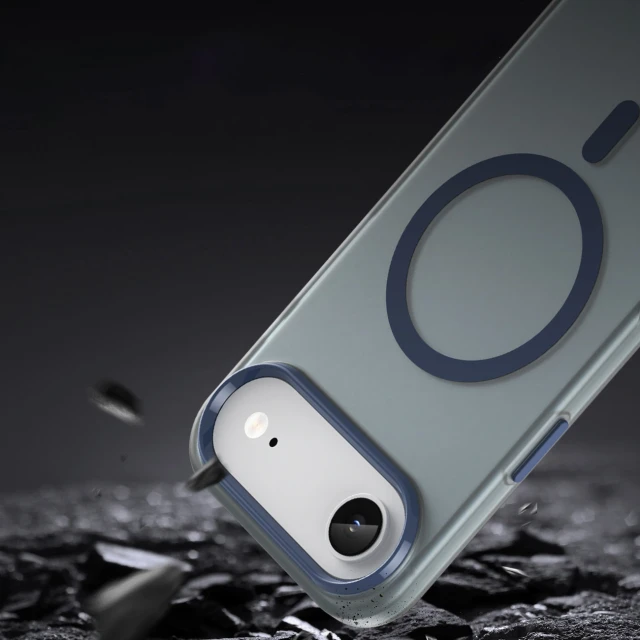 Чохол Hurtel Magnetic Abrasive для iPhone 17 Air Матовий синій with MagSafe (5907769379772)