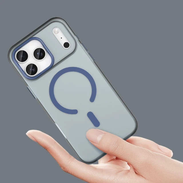 Чохол Hurtel Magnetic Abrasive для iPhone 17 Pro Max Матовий синій with MagSafe (5907769379796)