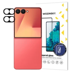 Захисне скло Wozinsky для камери Samsung Galaxy Flip7 (F766) Full Camera Glass Black (2 pack) (5907769379956)