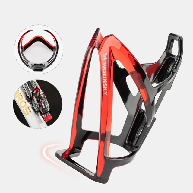 Кошик Wozinsky WUR-01BR велосипедний тримач для пляшки Black-Red (5907769380686)