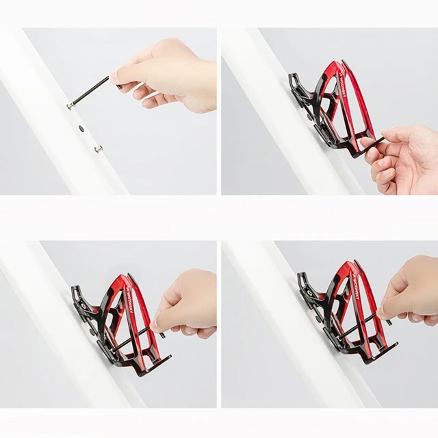 Кошик Wozinsky WUR-01BR велосипедний тримач для пляшки Black-Red (5907769380686)