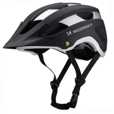 Велошлем MTB Wozinsky легкий L - черно-серебристый (5907769380839)