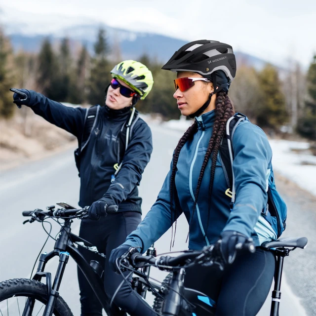 Велошолом MTB Wozinsky легкий L - чорно-сріблястий (5907769380839)