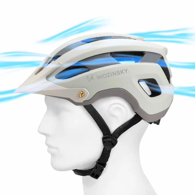 Велошолом MTB Wozinsky легкий L - абрикосовий (5907769380846)