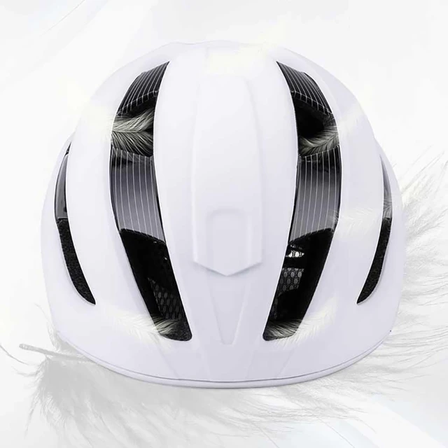 Велосипедний шолом Wozinsky MTB легкий L чорно-білий (5907769380853)