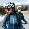 Велошолом MTB Wozinsky з задньою USB-лампою M - чорно-білий (5907769380860)