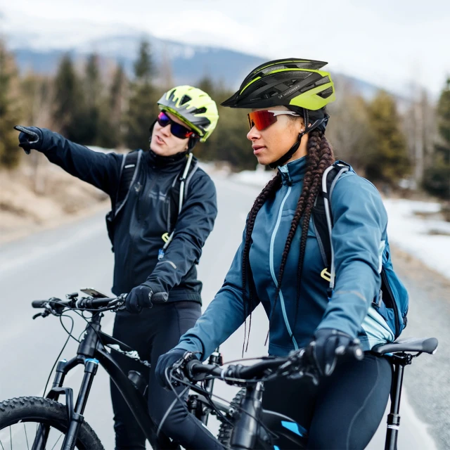 Велошолом MTB Wozinsky з задньою USB-лампою M - чорно-жовтий (5907769380884)