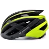 Велосипедний шолом Wozinsky MTB з задньою USB-лампою L Black-Yellow (5907769380914)