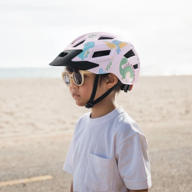 Дитячий велосипедний шолом Wozinsky MTB з знімним козирком XS Pink (5907769381102)