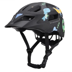 Велошлем детский MTB Wozinsky со съемным козырьком XS - черный (5907769381126)