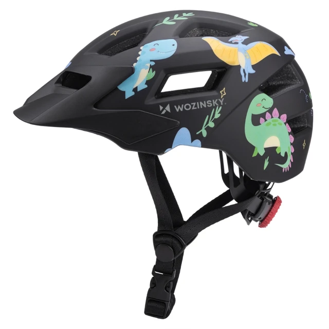 Велошолом дитячий MTB Wozinsky з від'ємним козирком XS - чорний (5907769381126)