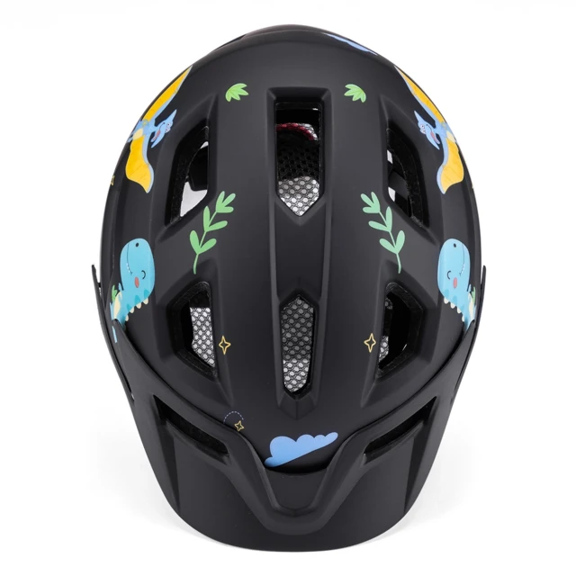 Велошолом дитячий MTB Wozinsky з від'ємним козирком XS - чорний (5907769381126)
