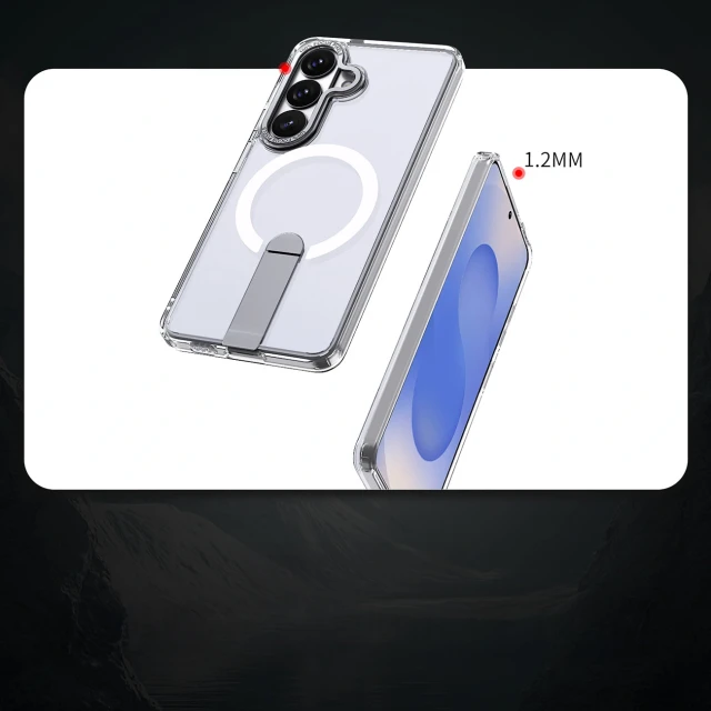 Чохол Hurtel Hybrid Armor X для Samsung Galaxy S26 прозорий with MagSafe (5907769381355)