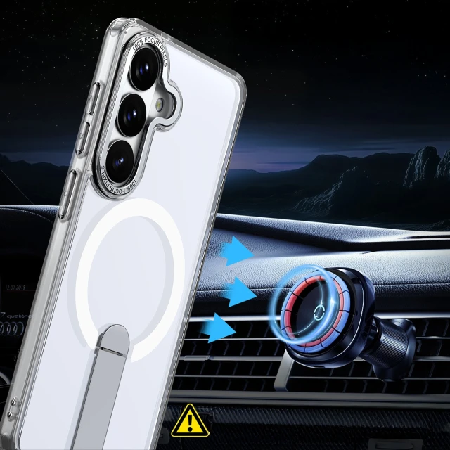 Чохол Hurtel Hybrid Armor X для Samsung Galaxy S26 прозорий with MagSafe (5907769381355)