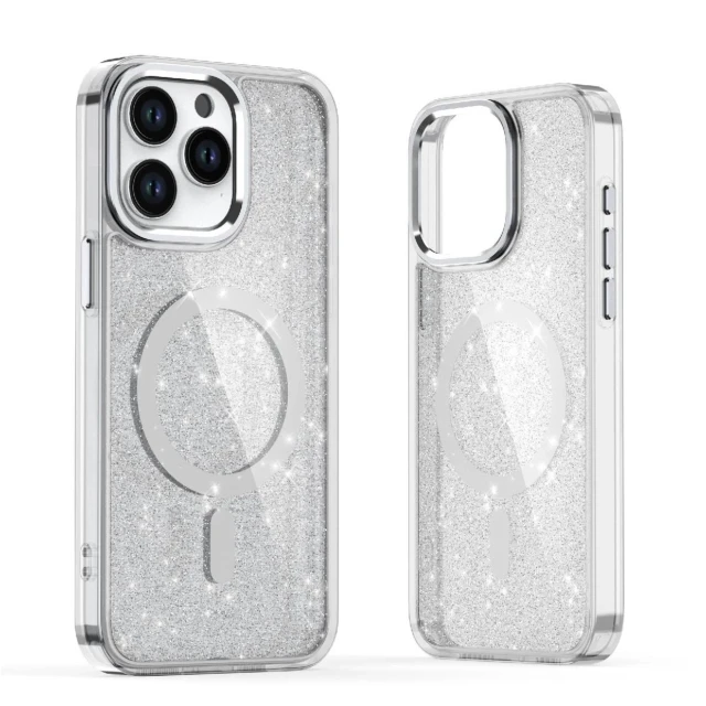 Чохол Hurtel Glitter Case для Samsung Galaxy S26 Ultra білий with MagSafe (5907769381669)