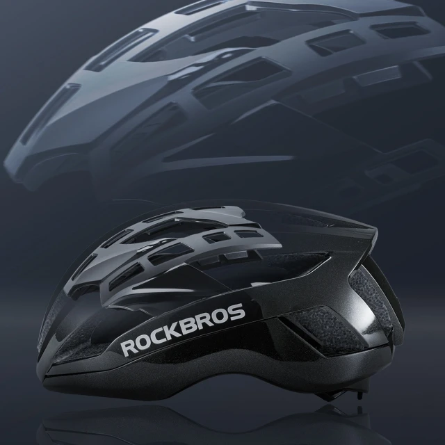 Велошолом Rockbros LK-79 58-62 см чорний (5907769382383)