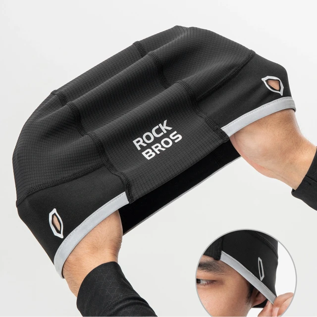 Велошапка Rockbros M016 54-61 см Black (5907769382512)