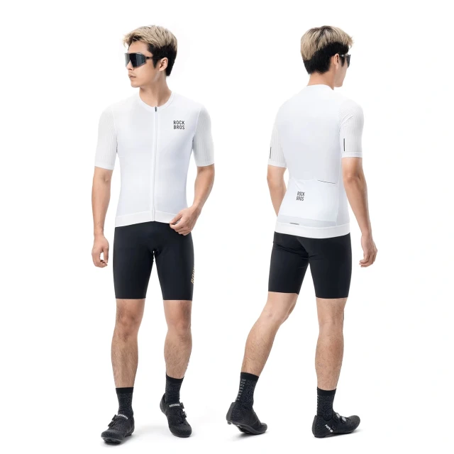 Футболка велосипедна Rockbros з коротким рукавом розмір S White (5907769382871)