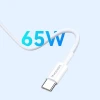 Зарядное устройство Wozinsky GaN 65W 2xUSB-C + USB-A с кабелем C-C White (WDCCBC)