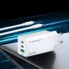 Зарядное устройство Wozinsky GaN 65W 2xUSB-C + USB-A с кабелем C-C White (WDCCBC)