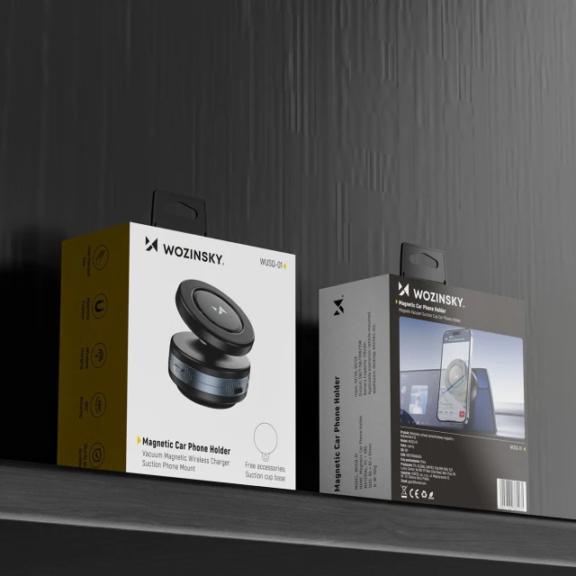Автотримач Wozinsky WUSQ-01 Black with MagSafe (WUSQ-01)